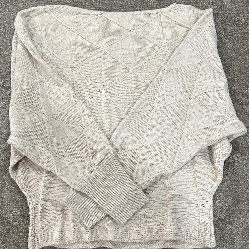 SHEIN Textured Cream Sweater